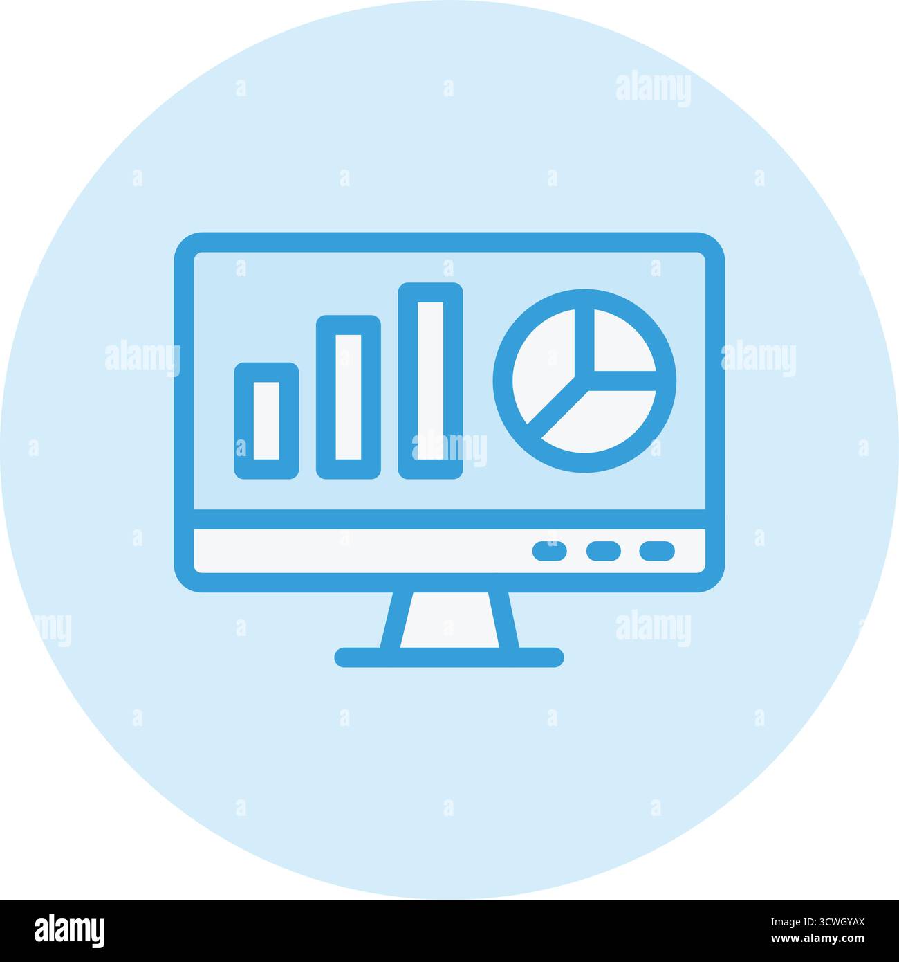 Web analytics Vector Icon Design Illustration Stock Vector