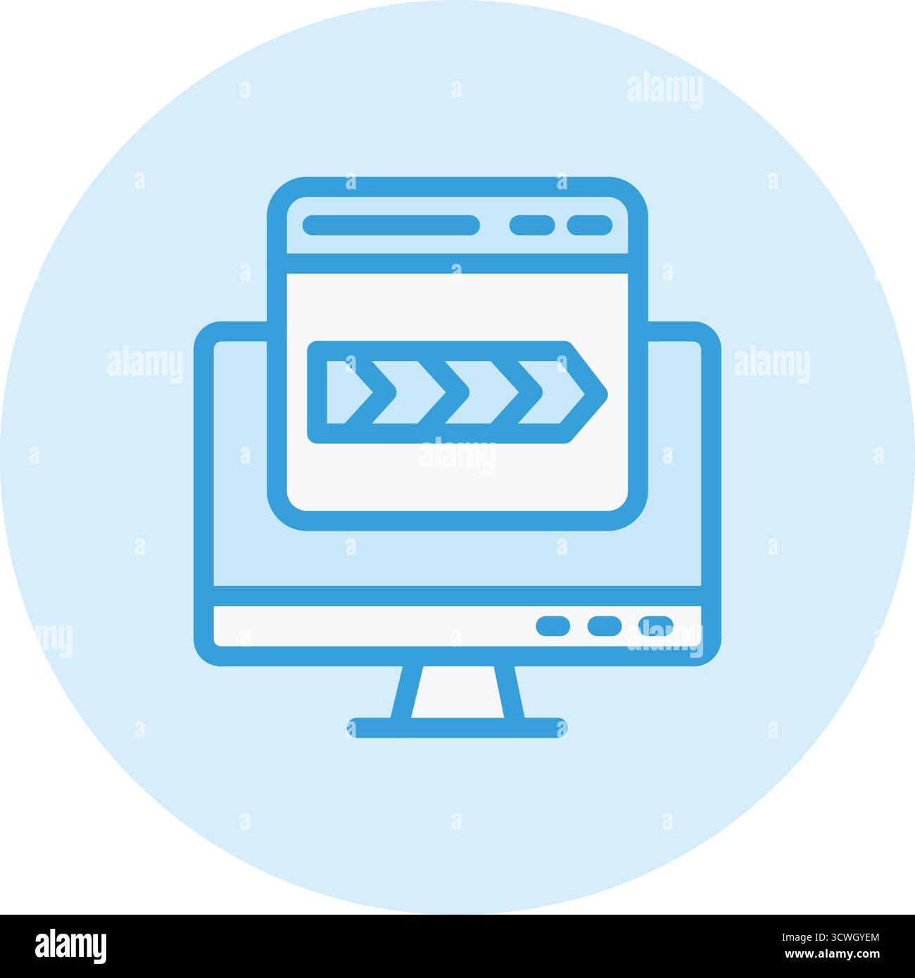 Breadcrumb Vector Icon Design Illustration Stock Vector