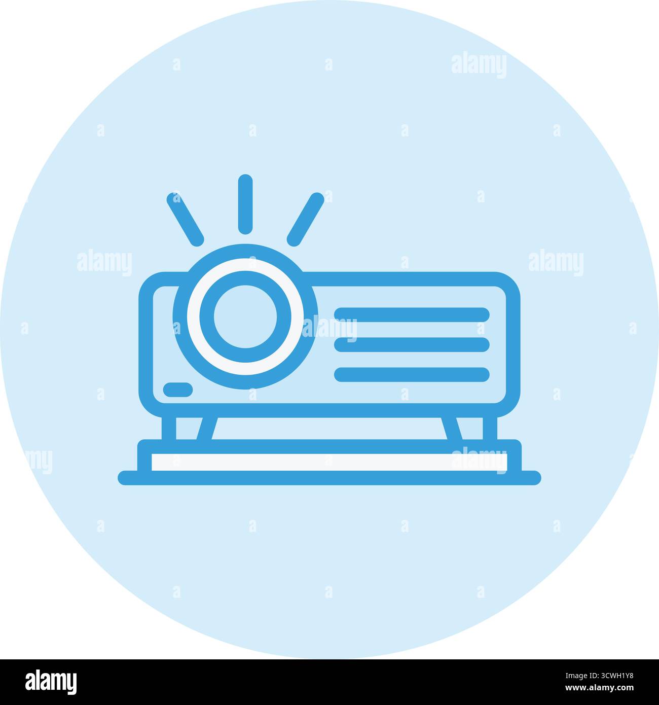Projector Vector Icon Design Illustration Stock Vector