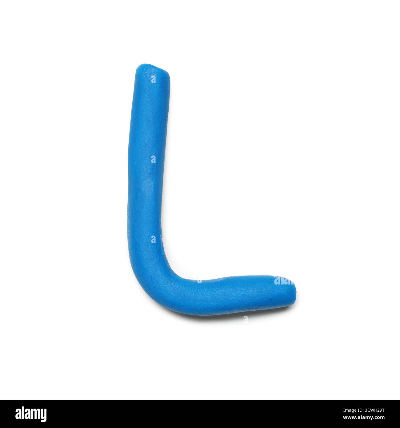 Letter L made of plasticine on white background Stock Photo - Alamy