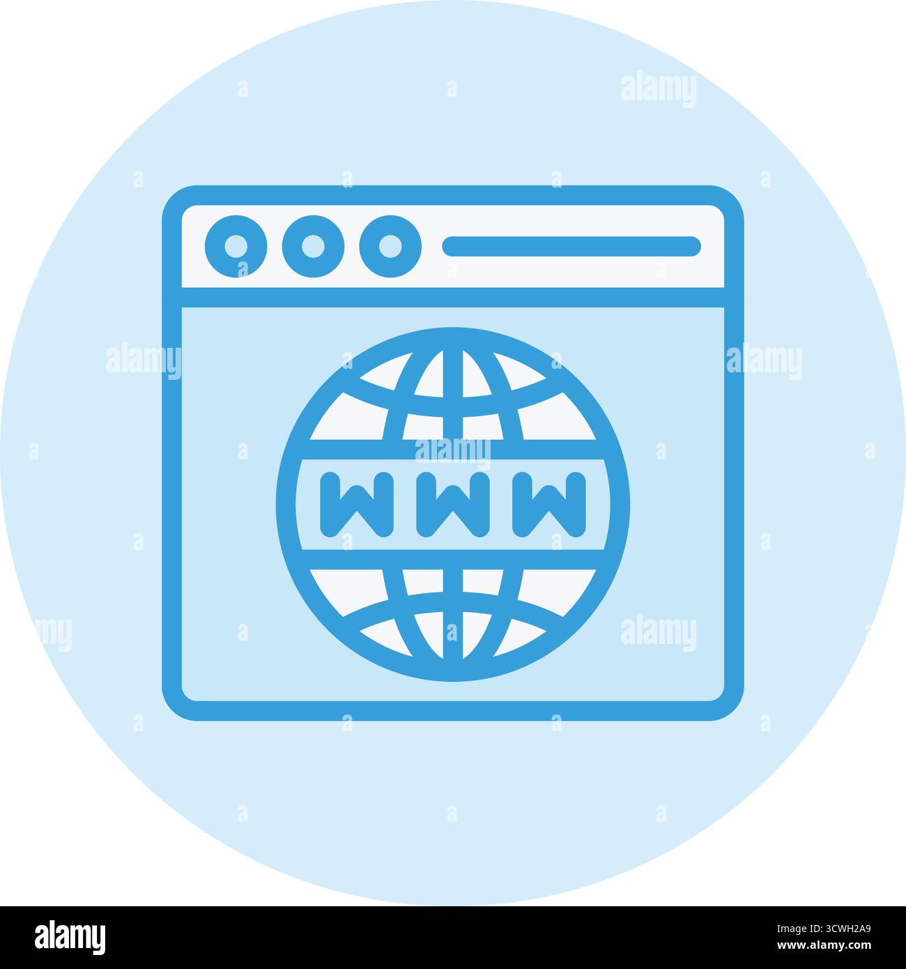 Web Browser Vector Icon Design Illustration Stock Vector