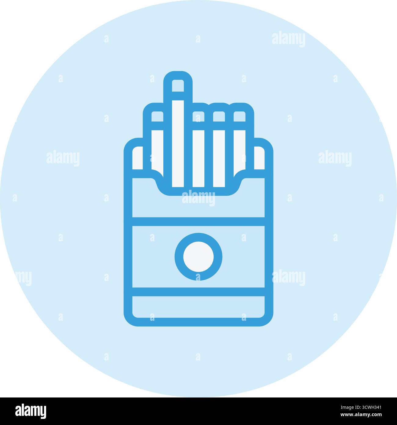 Cigarette Vector Icon Design Illustration Stock Vector