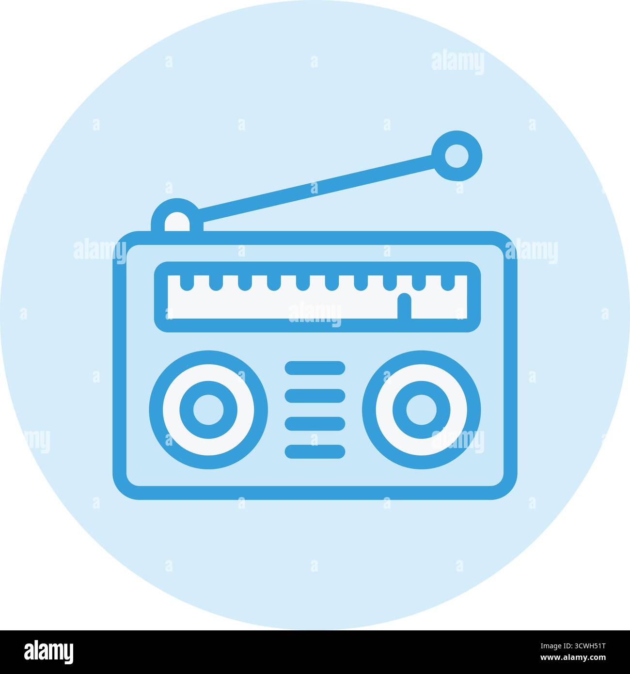 Radio Vector Icon Design Illustration Stock Vector