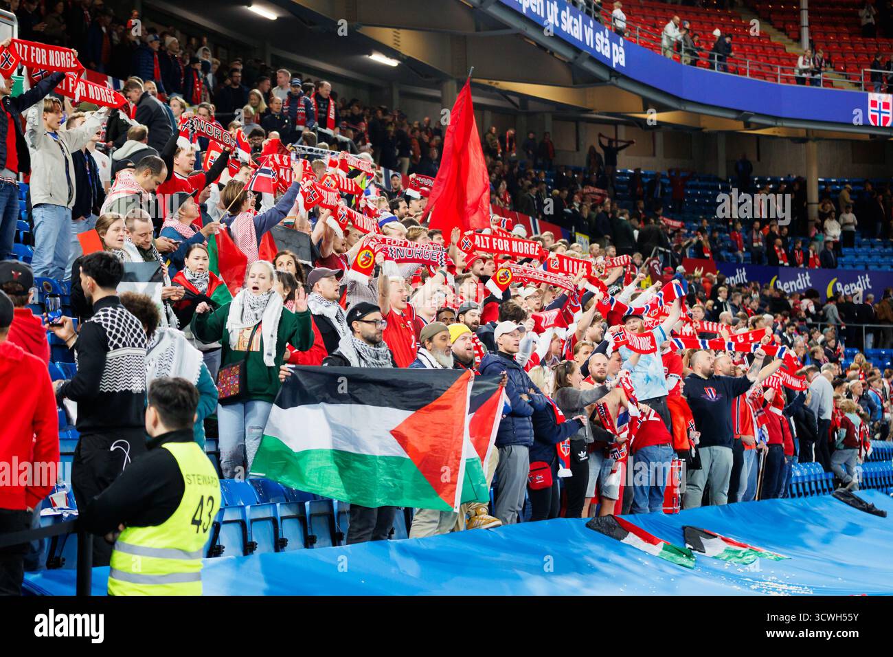 Oslo Norway 11th October 2025 Football Fans Of Norway Seen On The Oslo Norway 11th October 2025 Football Fans Of Norway Seen On The