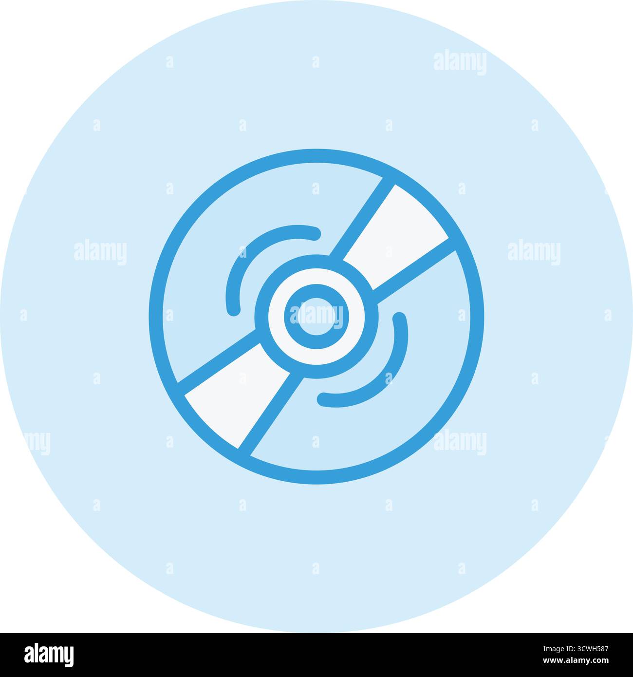 Compact Disk Vector Icon Design Illustration Stock Vector