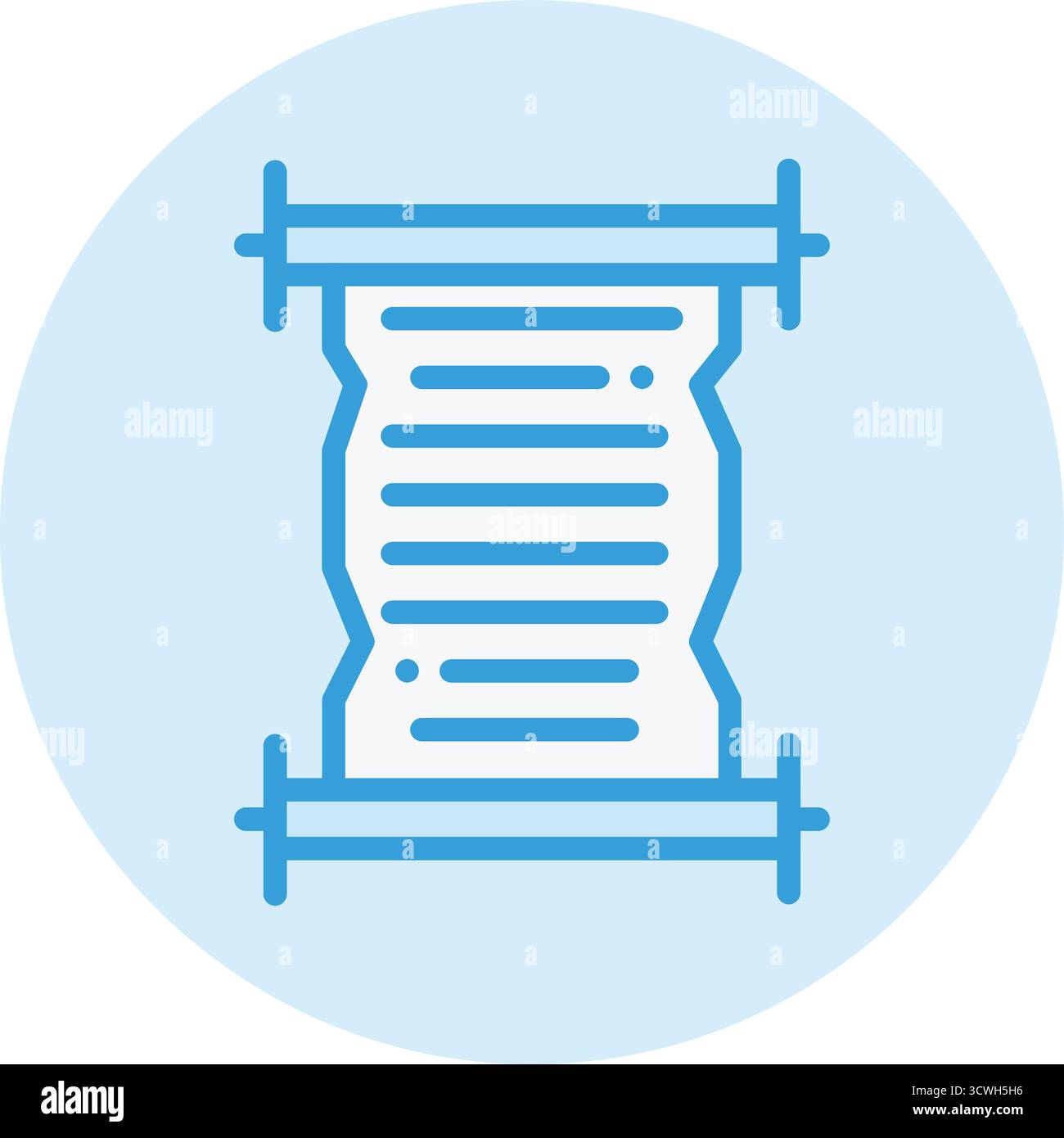 Scroll Vector Icon Design Illustration Stock Vector