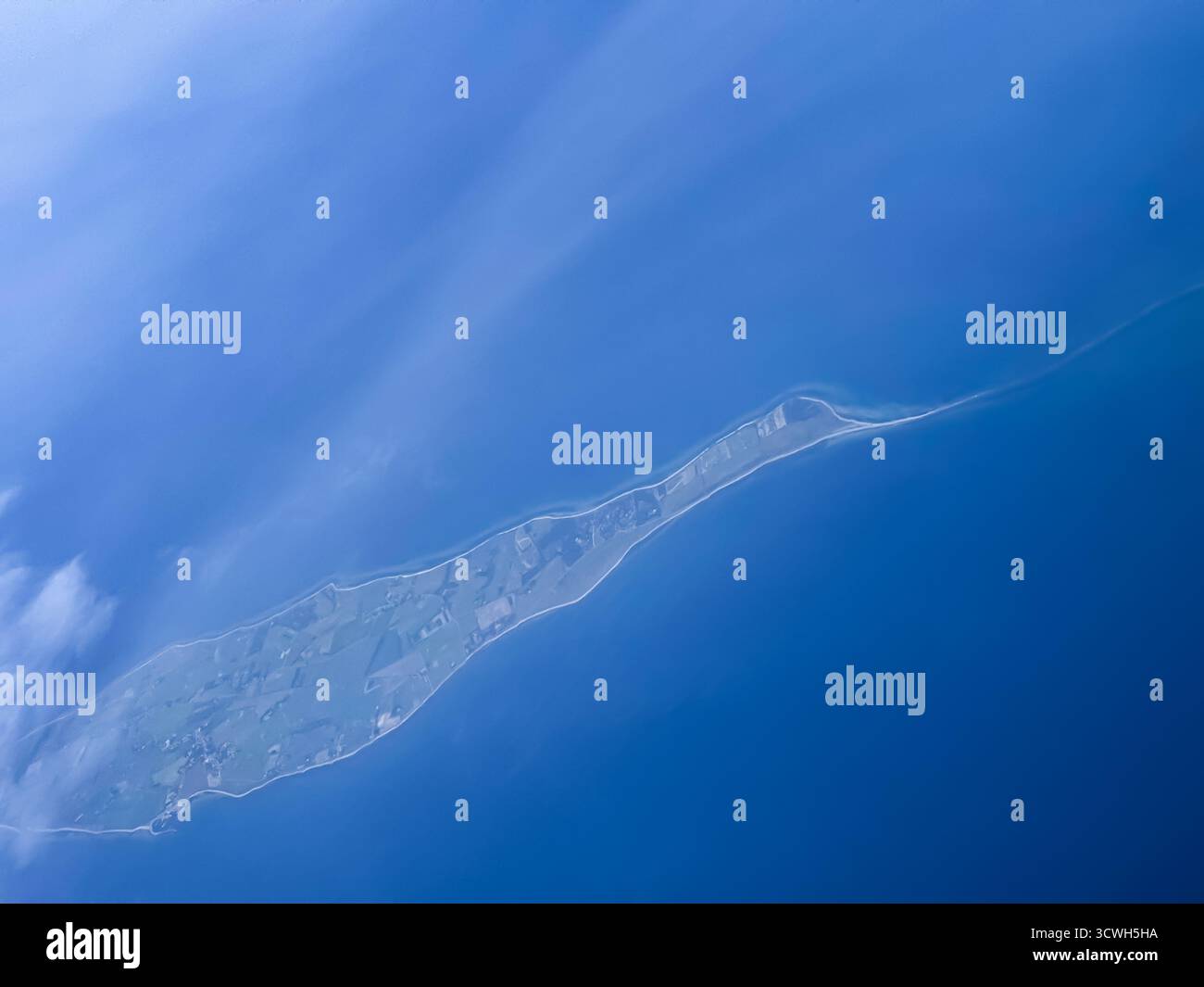 Landing at Copenhagen Airport, Denmark - Smartphone Captured Stock Image