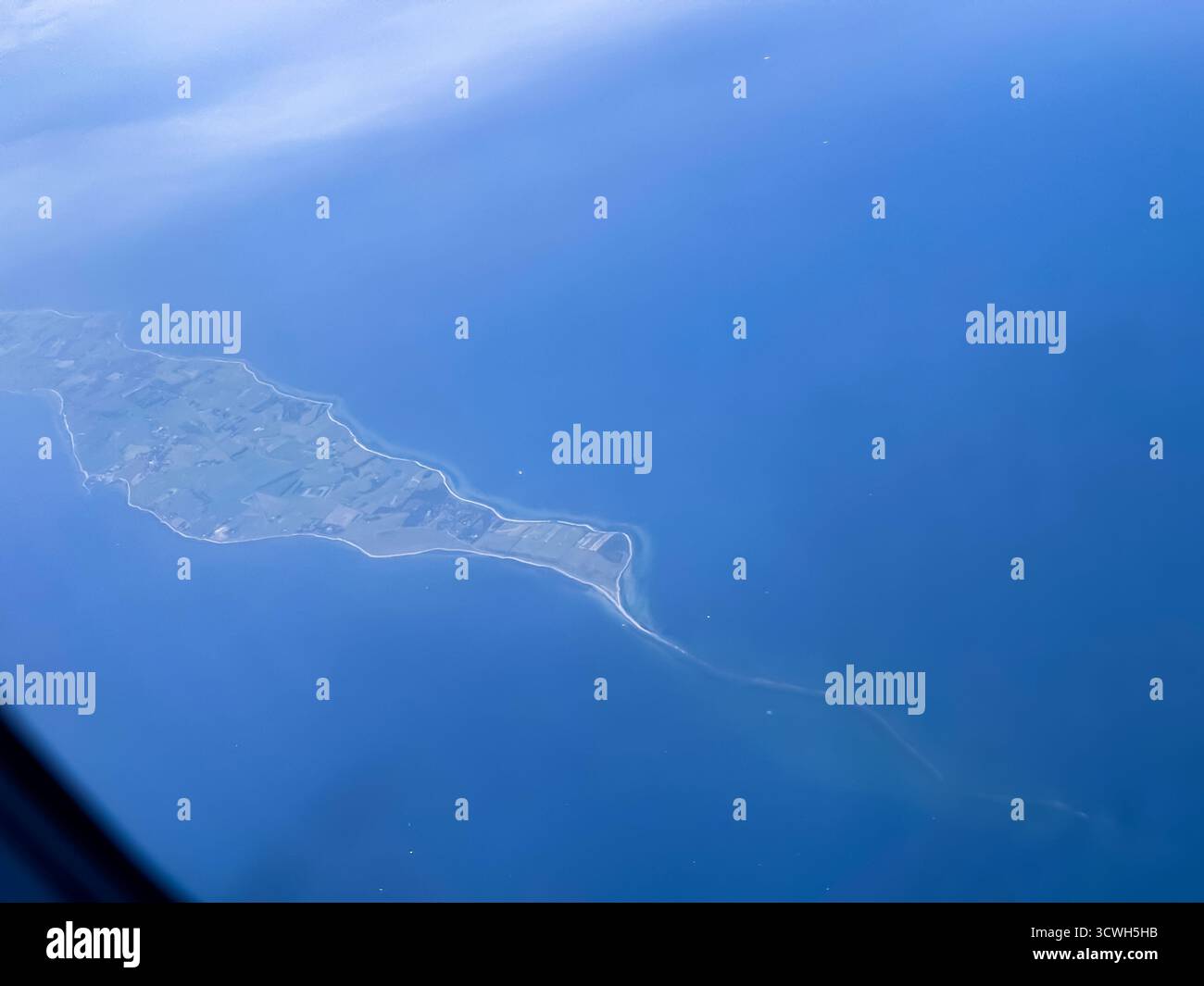 Landing at Copenhagen Airport, Denmark - Smartphone Captured Stock Image