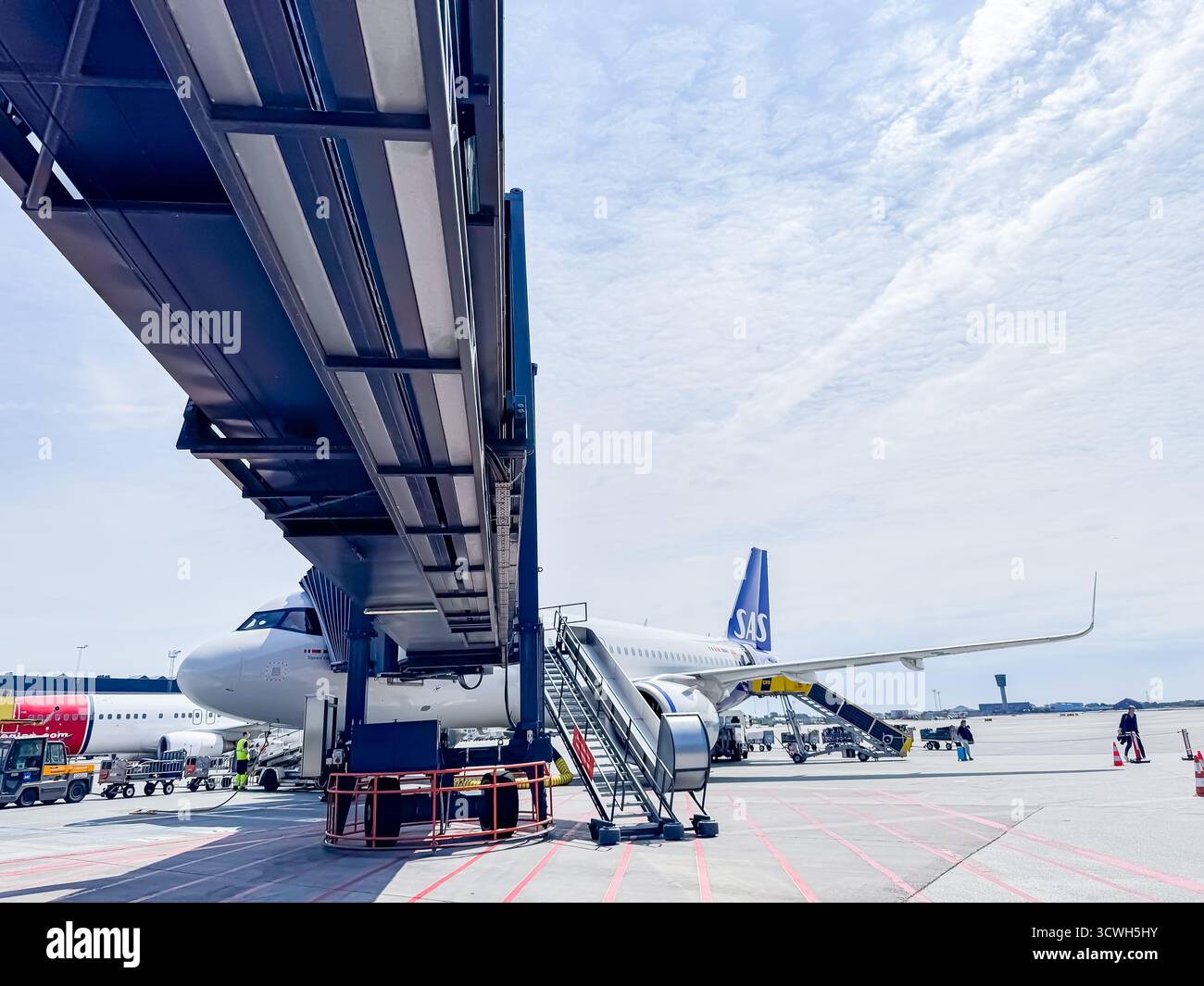 Copenhagen Airport, Denmark - Smartphone Captured Stock Image