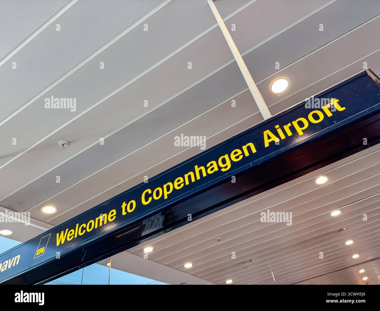 Copenhagen Airport, Denmark - Smartphone Captured Stock Image