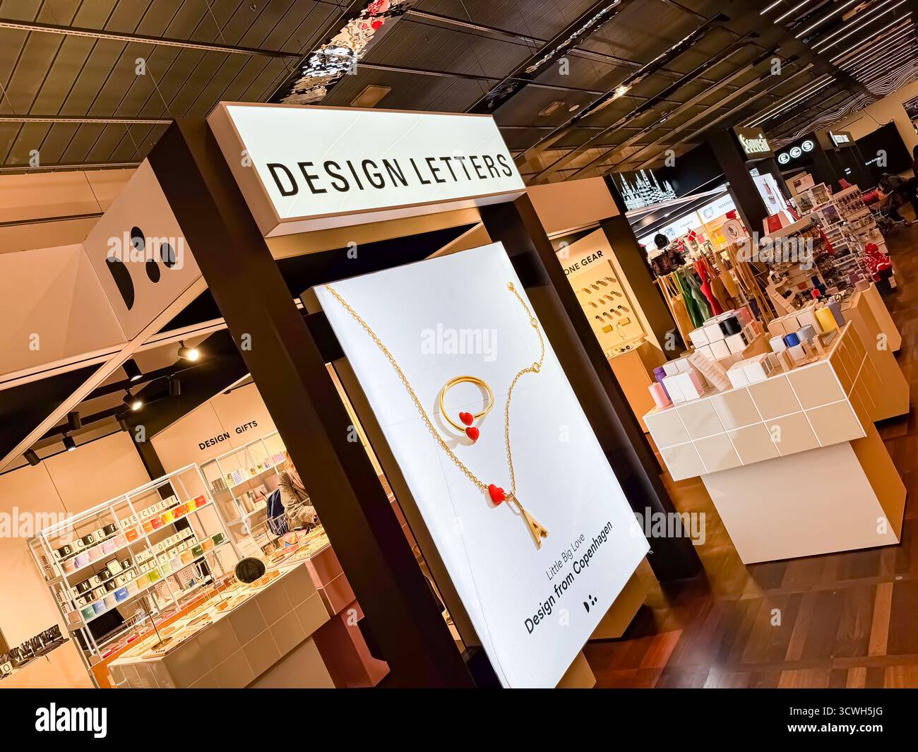 Copenhagen Airport, Denmark - Smartphone Captured Stock Image