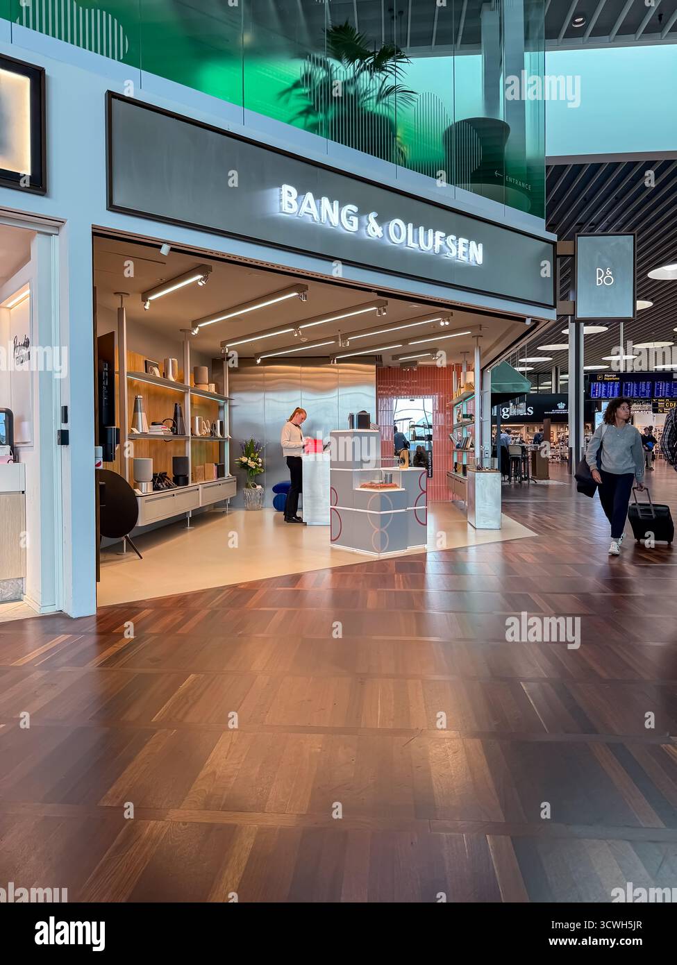 Bang and Olufsen at Copenhagen Airport, Denmark - Smartphone Captured Stock Image
