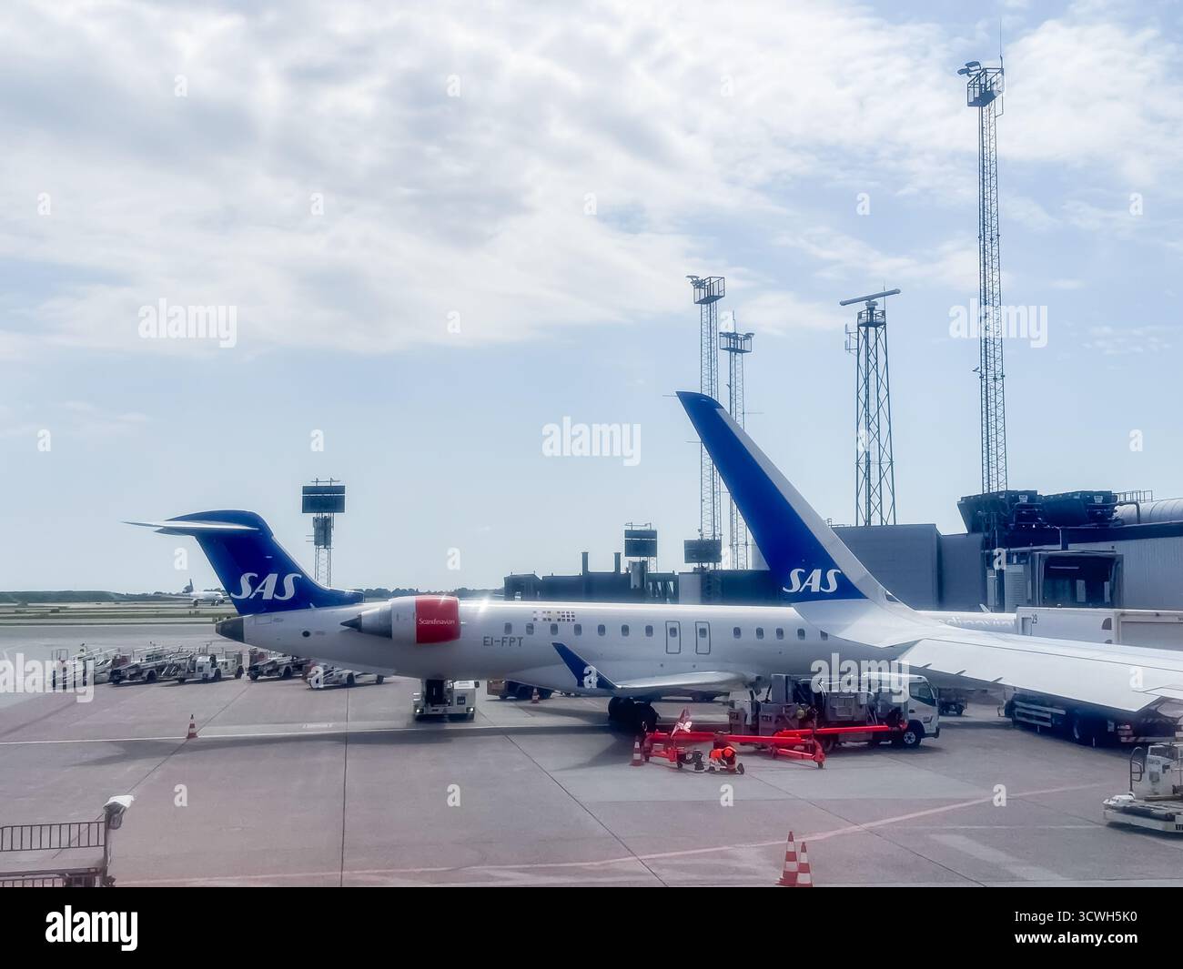 Copenhagen Airport, Denmark - Smartphone Captured Stock Image