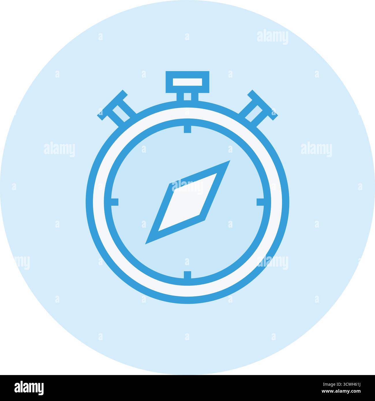 Compass Vector Icon Design Illustration Stock Vector