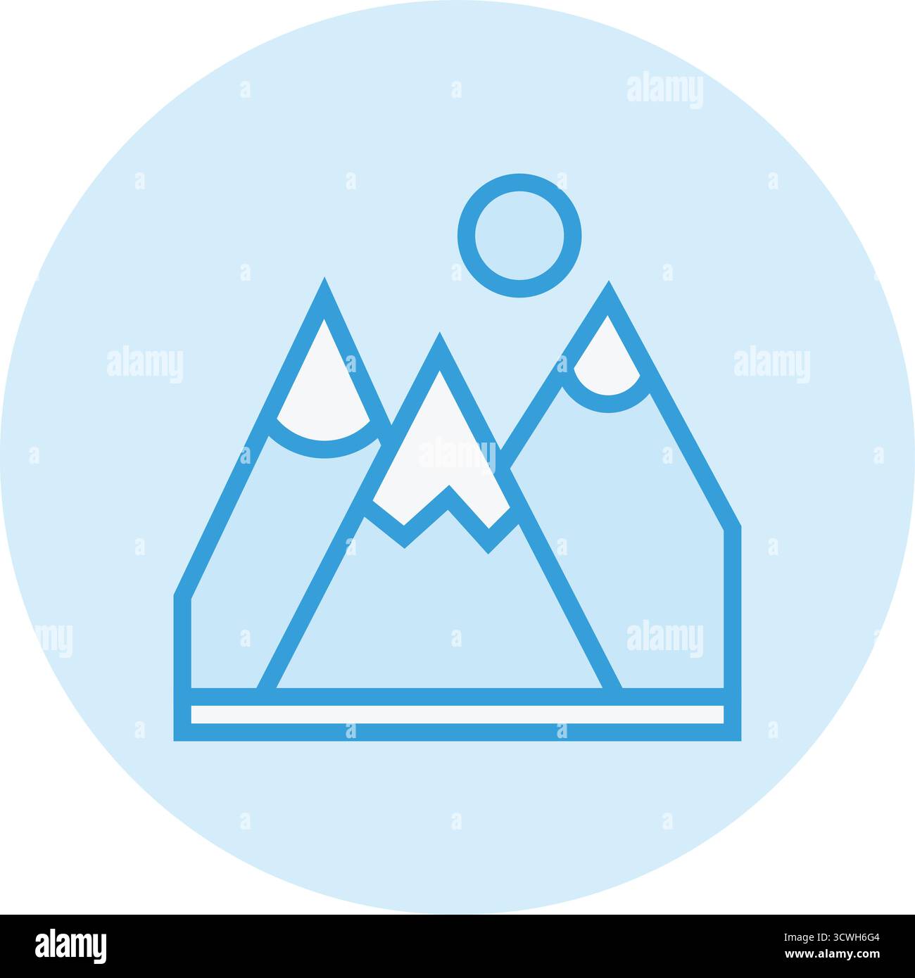 Mountain Vector Icon Design Illustration Stock Vector