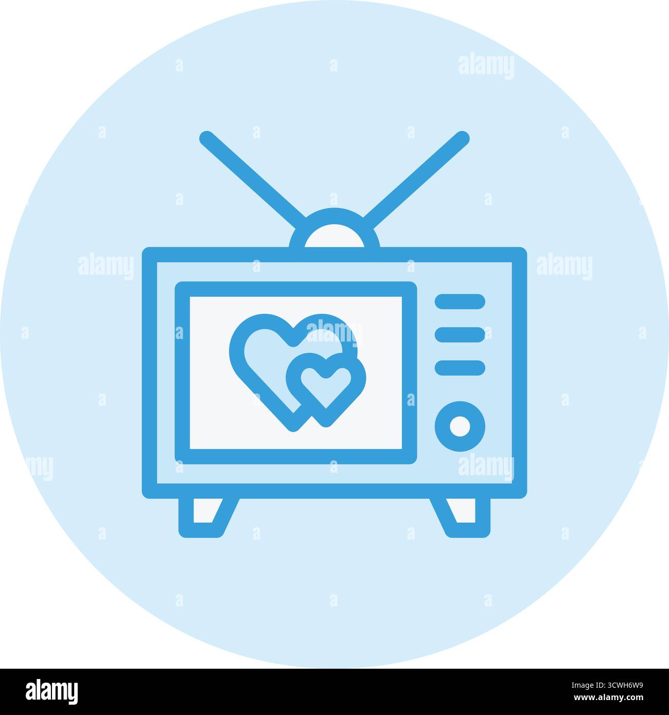 Romantic Movie Vector Icon Design Illustration Stock Vector