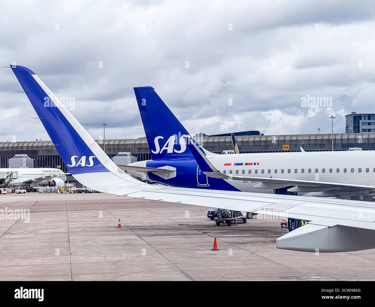 Manchester Airport, Manchester, England - Smartphone Captured Stock Image