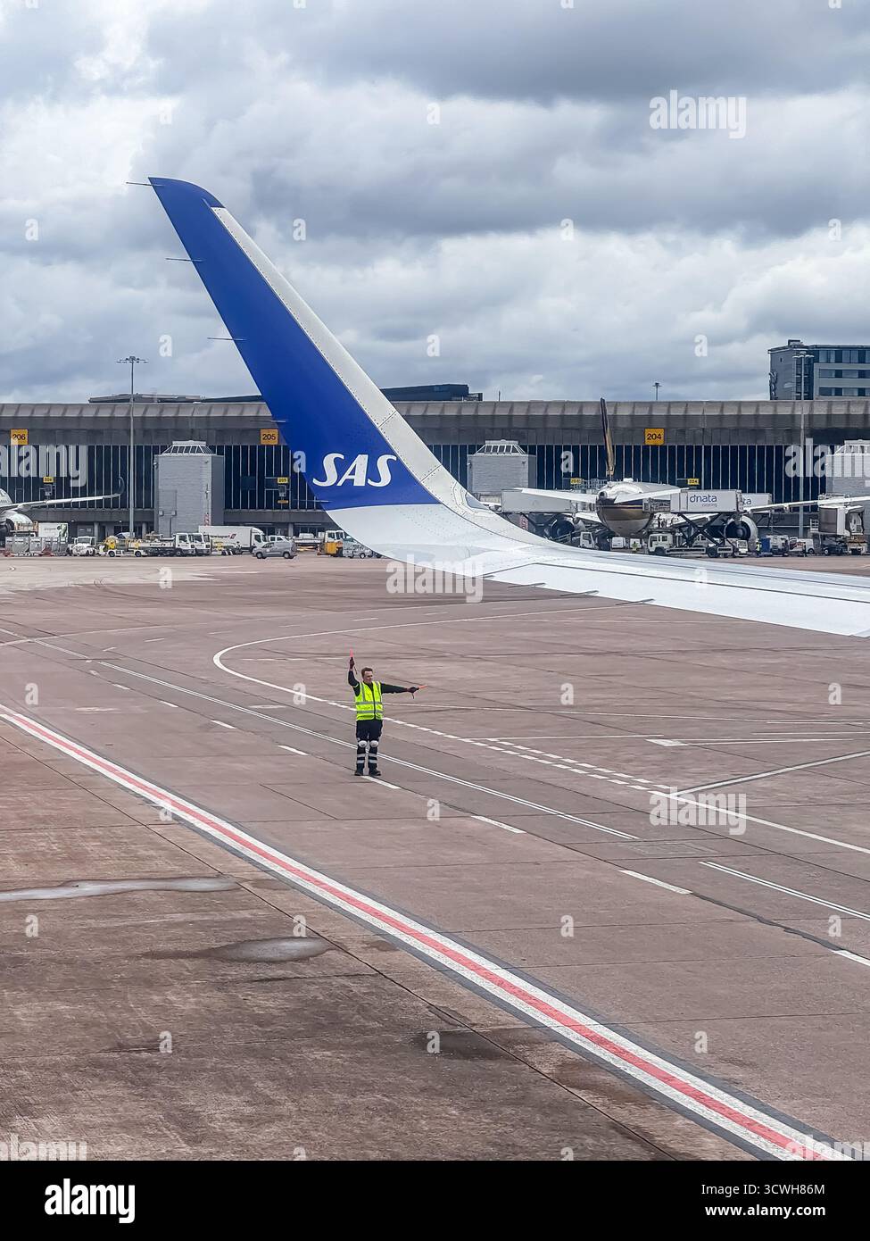 Manchester Airport, Manchester, England - Smartphone Captured Stock Image