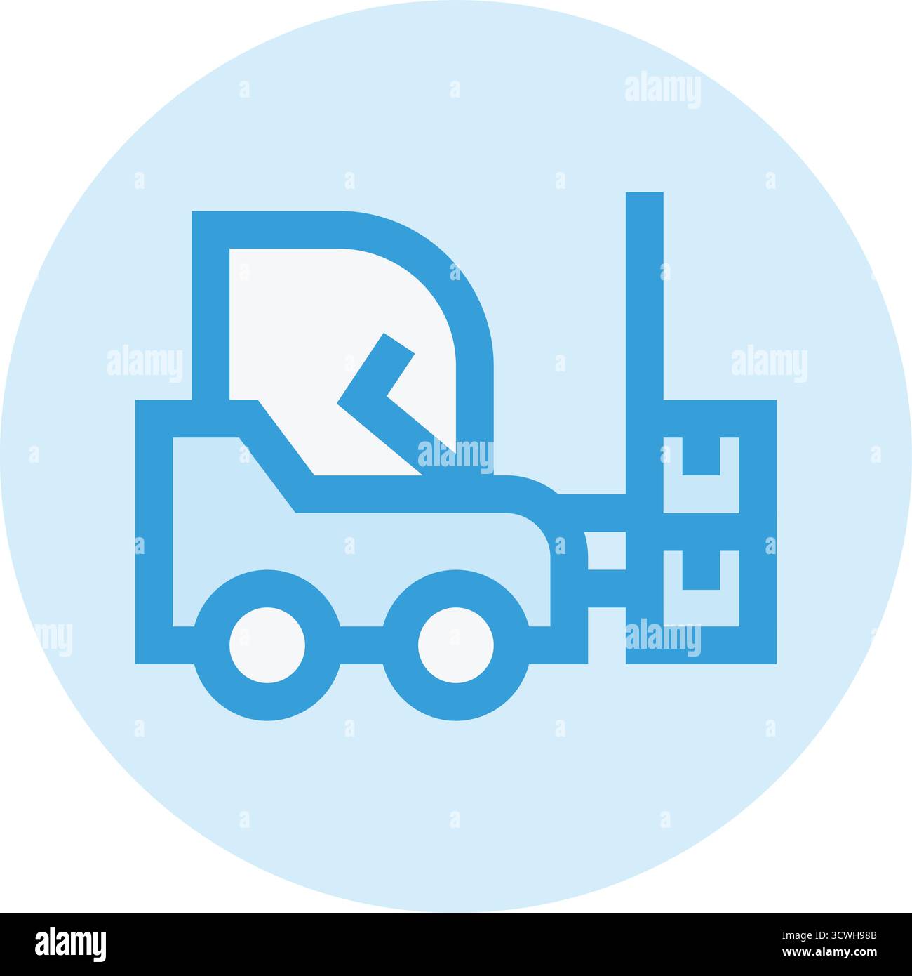 Fork Lifter Vector Icon Design Illustration Stock Vector