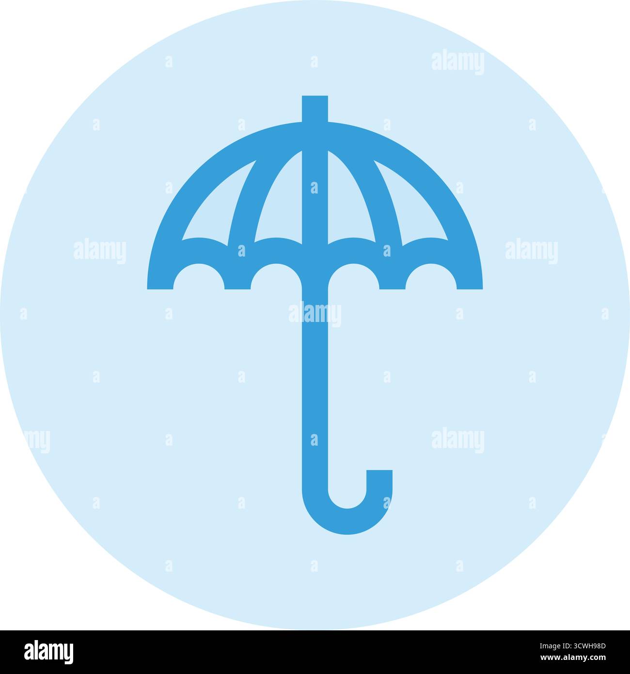 Protective Umbrel Vector Icon Design Illustration Stock Vector