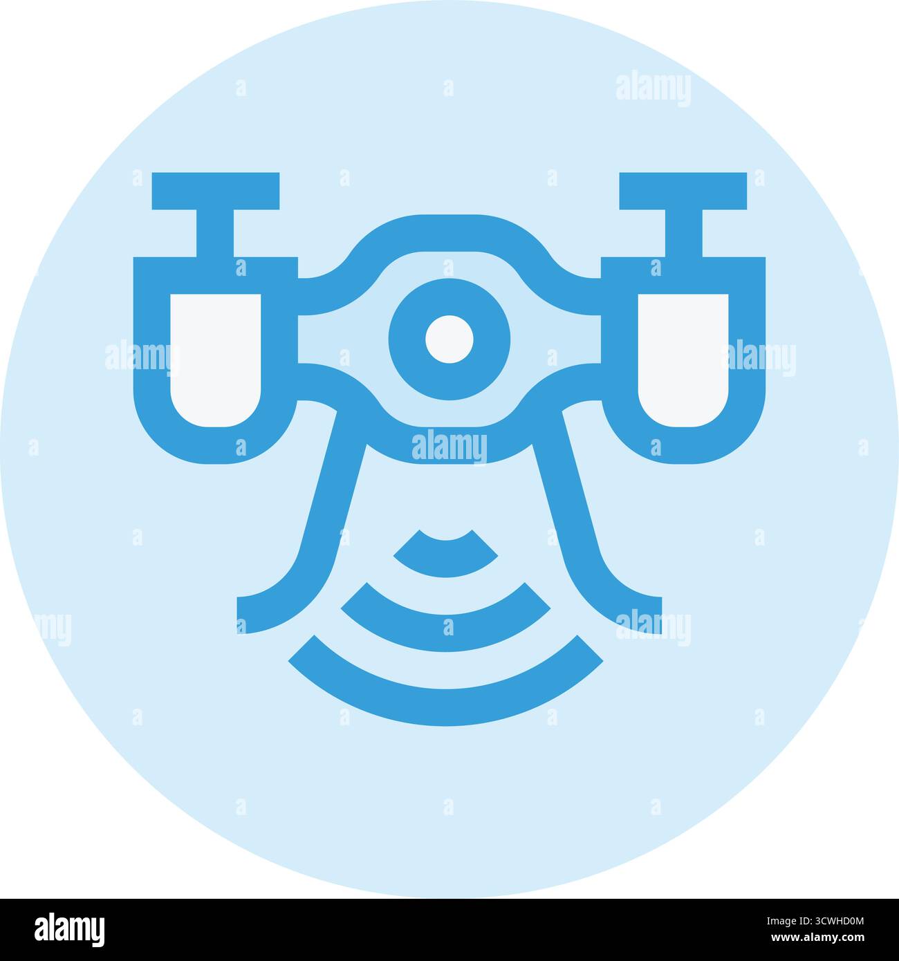 Drone Vector Icon Design Illustration Stock Vector