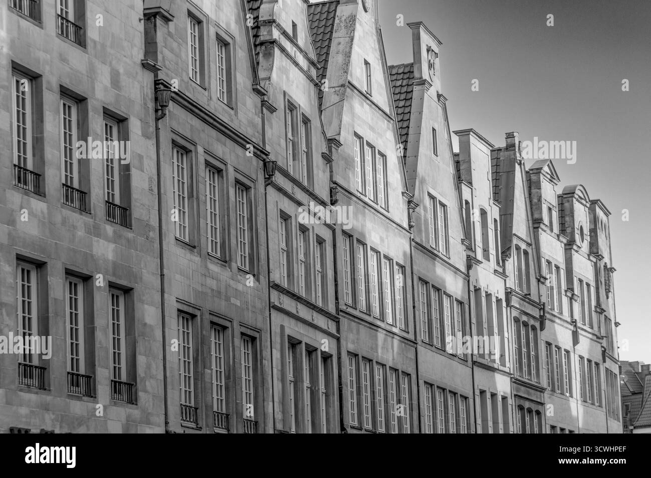 Gable facades in historic Black and White Stock Photos & Images - Alamy