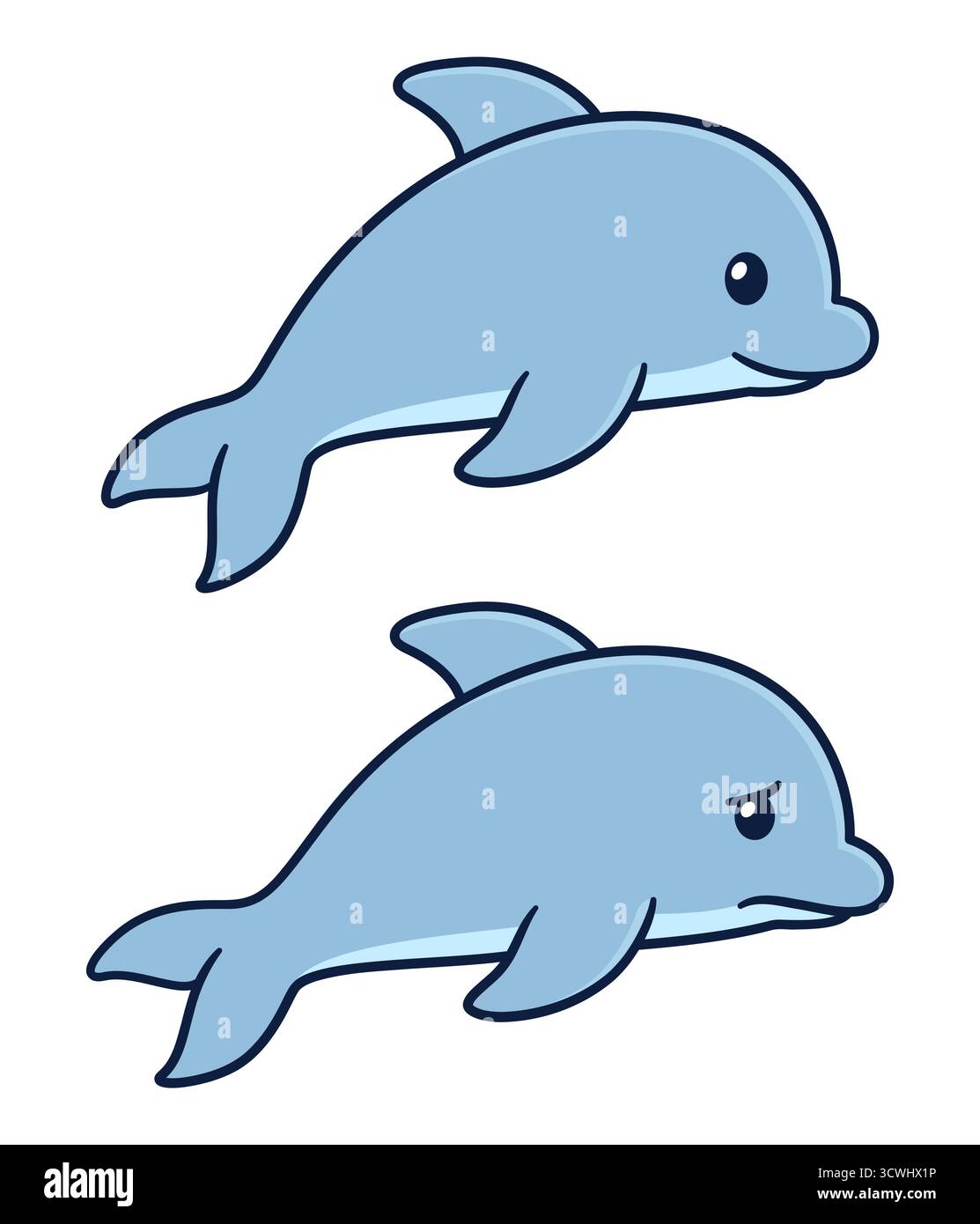 Simple dolphin illustration hi-res stock photography and images - Alamy, image size:1113x1390