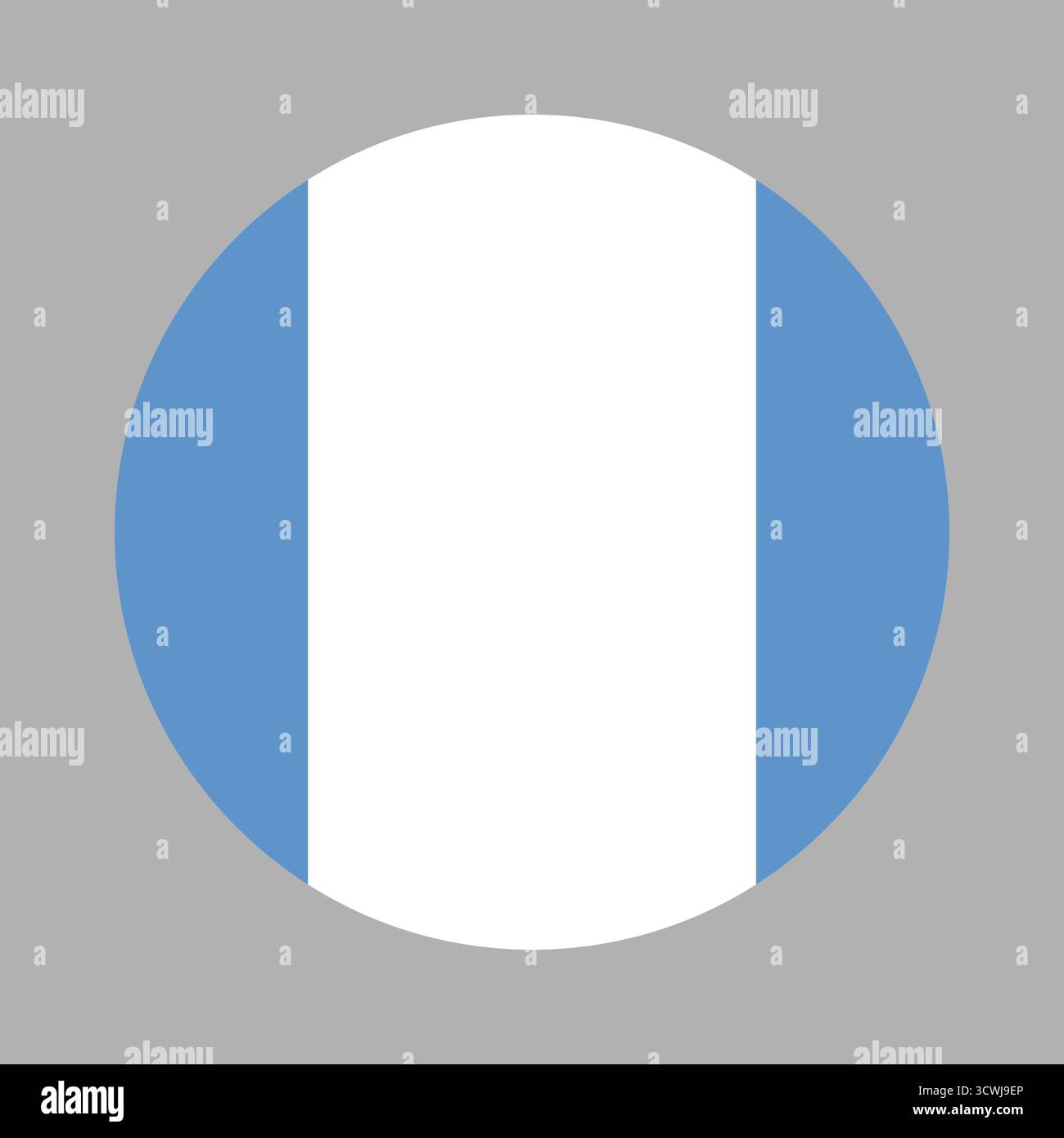 Flag of Guatemala circle icon. Civil flag of Guatemala rounded ...