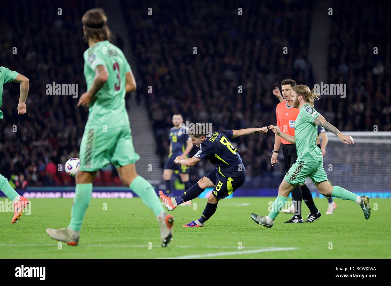Scotland s Billy Gilmour Has A Shot On Goal During The FIFA World Cup scotland-s-billy-gilmour-has-a-shot-on-goal-during-the-fifa-world-cup