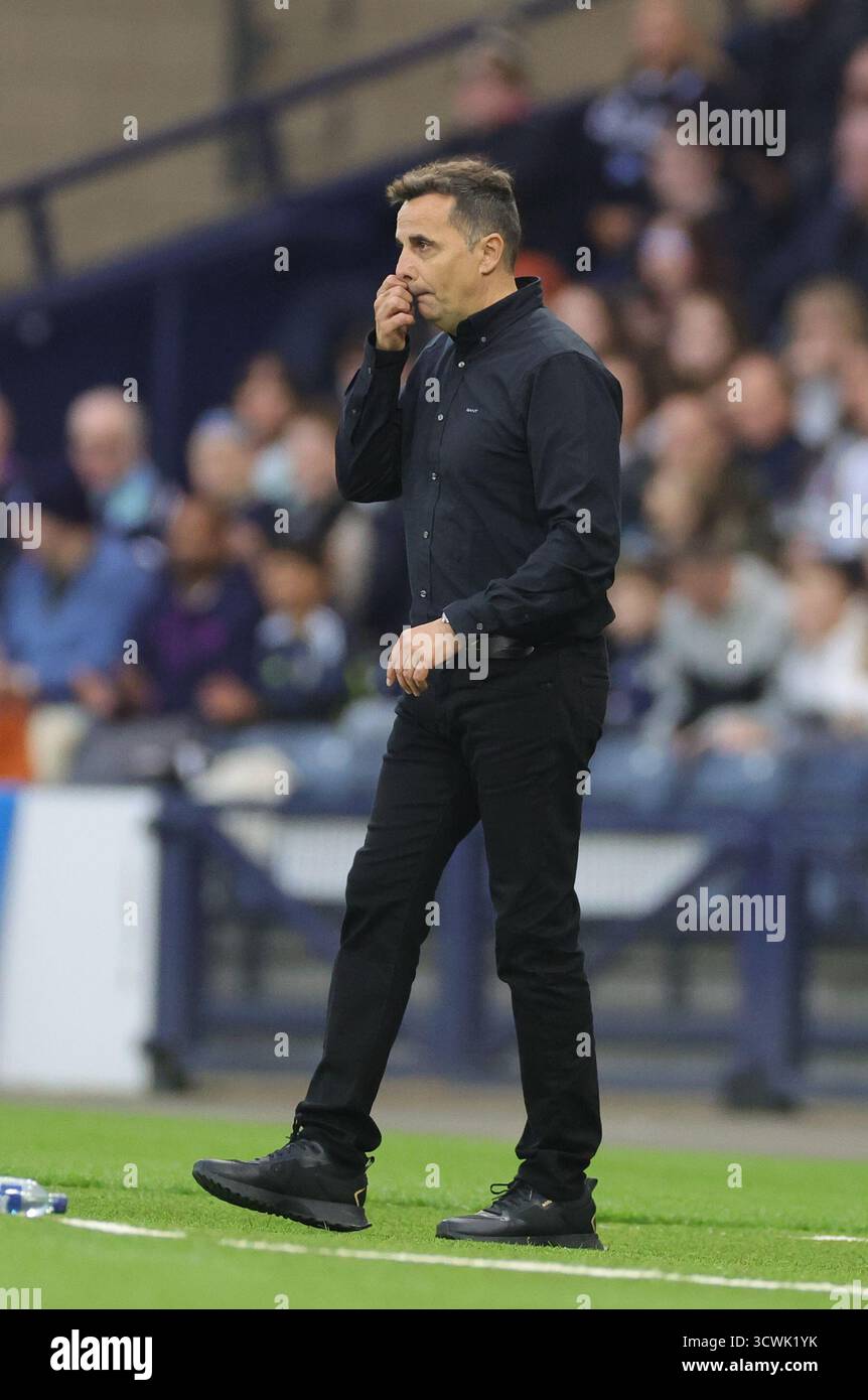 Belarus manager Carlos Alos Ferrer during the FIFA World Cup European  Qualifying match at Hampden Park, Glasgow. Picture date: Sunday October 12,  2025 Stock Photo - Alamy