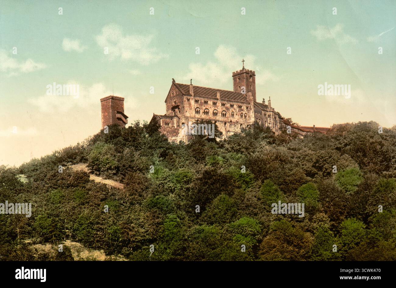 The famous UNESCO heritage site of Wartburg castle, Thuringia, Germany ...