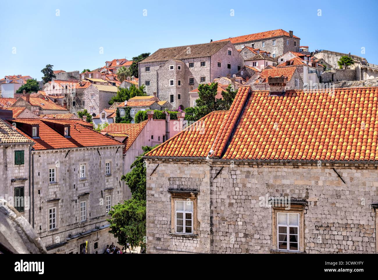 A Panoramic View Over The Terracotta Rooftops Of Dubrovnik s Old Town a-panoramic-view-over-the-terracotta-rooftops-of-dubrovnik-s-old-town