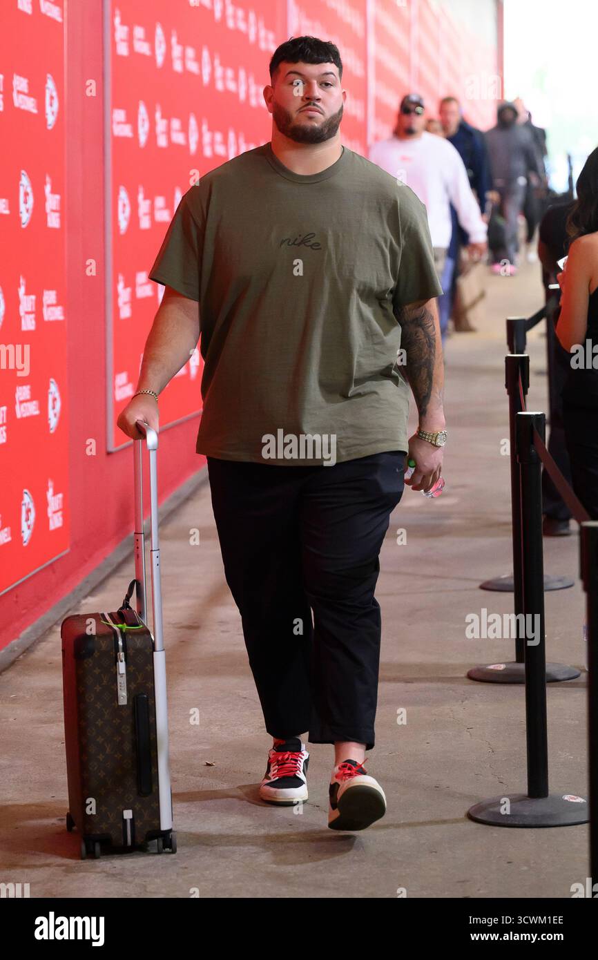 Trystan Reed Detroit Lions' Trystan Colon arrives at Arrowhead Stadium before an NFL ...