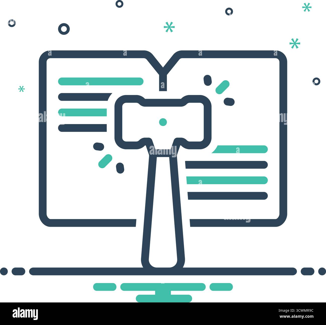 Icon for code of conduct, code Stock Vector