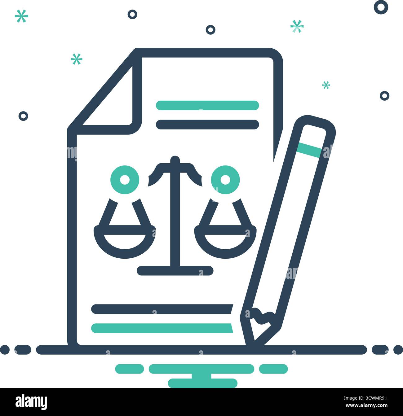 Icon for code of conduct, code Stock Vector