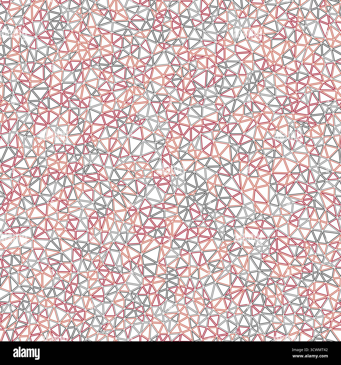 Vector seamless pattern with tiny triangle shapes in multiple colors. Geometric shapes are outlined in a repeatable composition. Stock Vector