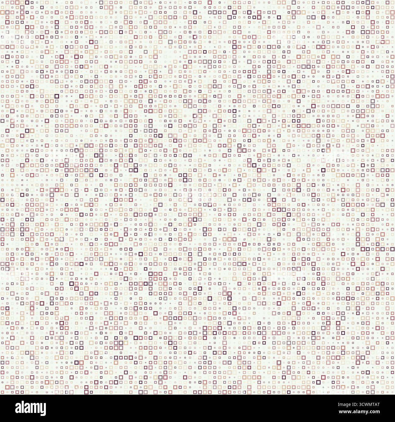 Seamless geometric pattern. Square frames in multiple colors. Soft beige, warm gray, cool gray, light taupe. Lovely vector illustration. Stock Vector