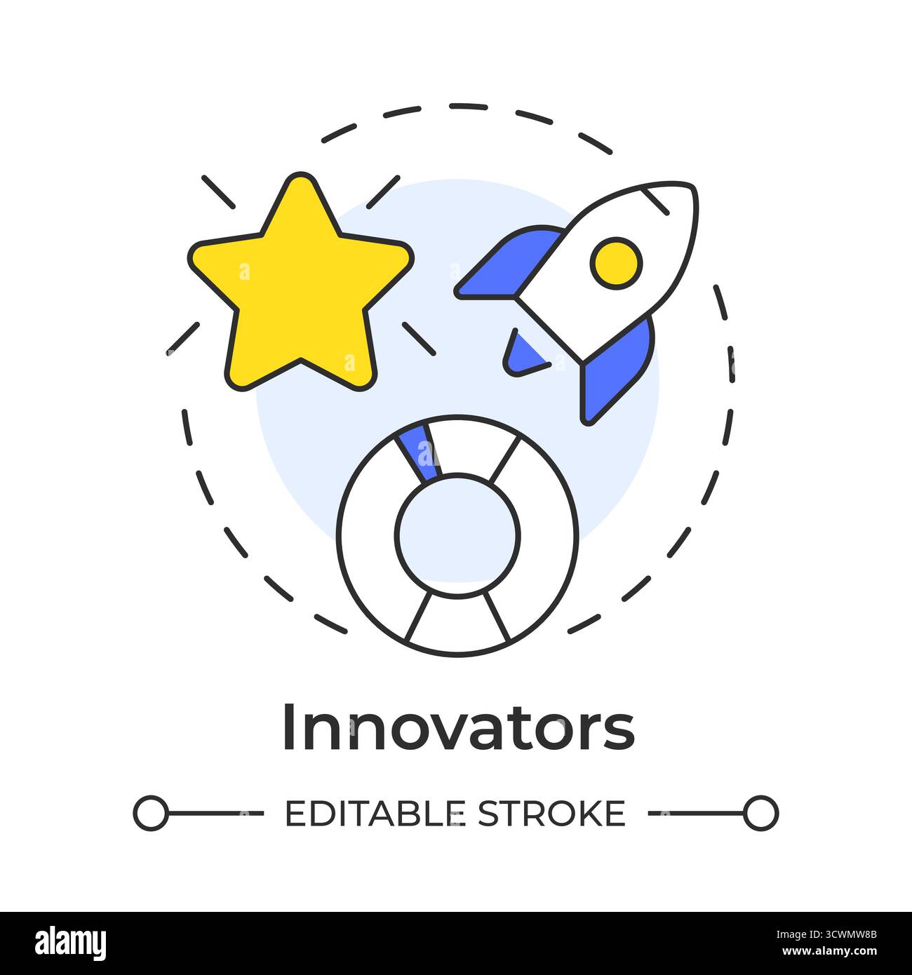 Innovators multi color concept icon Stock Vector Image & Art - Alamy