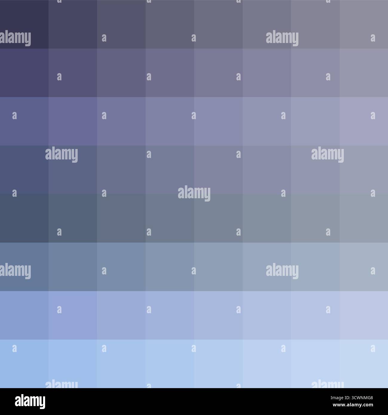 Cool grey palette. Square gradient display. Soft blue Vector tones. Subtle color transition. EPS 10. Stock Vector