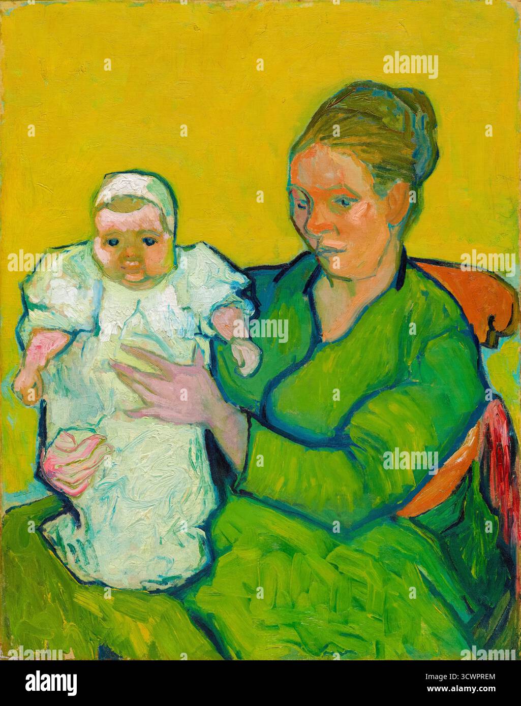 Vincent van Gogh, Portrait of Madame Augustine Roulin and Baby Marcelle ...