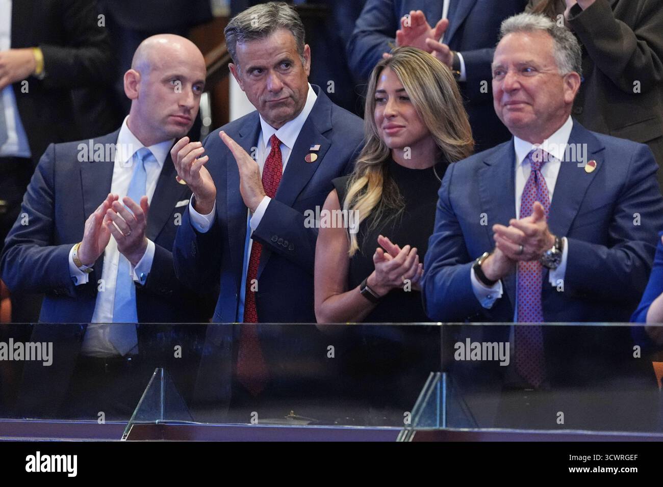 White House deputy chief of staff Stephen Miller, from left, CIA ...