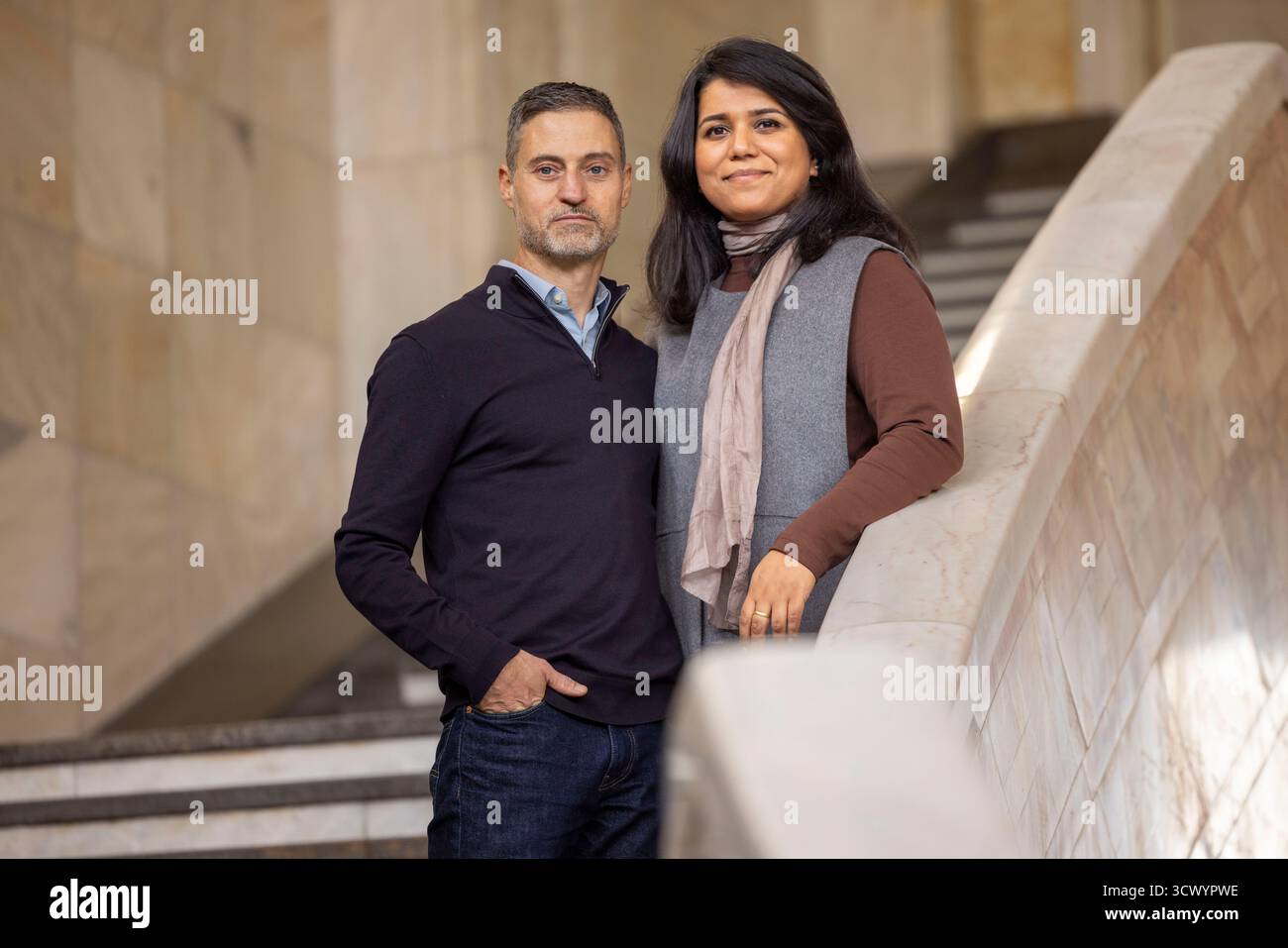 PRODUCTION - 13 October 2025, Hesse, Frankfurt/M.: The Cheema-Mendel ...