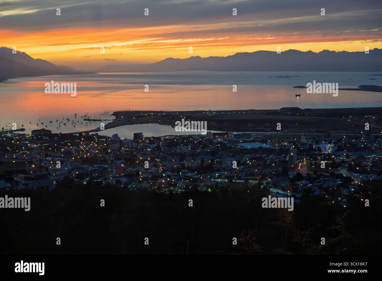 Sunrise in Ushuaia, Argentina Stock Photo - Alamy