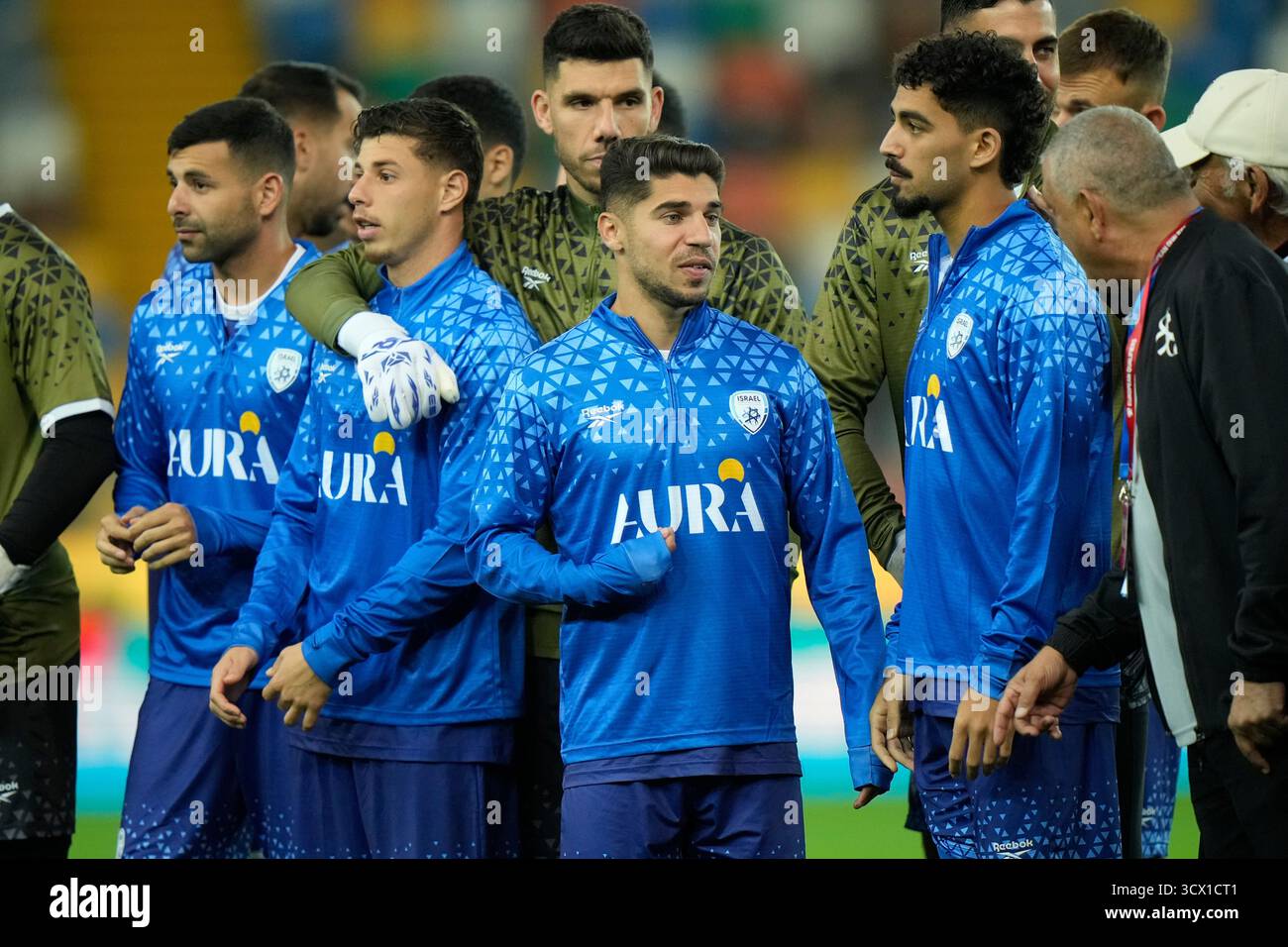 Israel players attend a training session ahead of Tuesday's World Cup