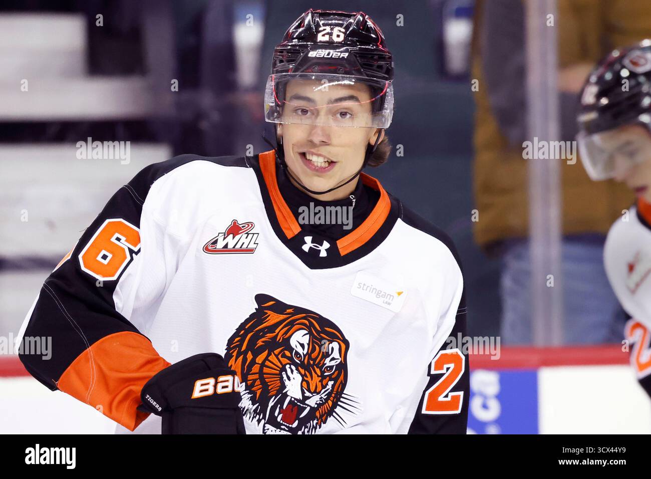 Profile photo on Medicine Hat Tigers C Markus Ruck during WHL (Western ...