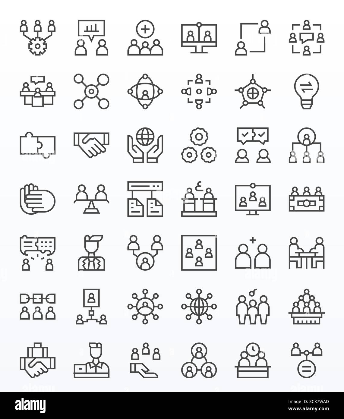 A cohesive visual language of 42 Regular Line icons rooted in ...