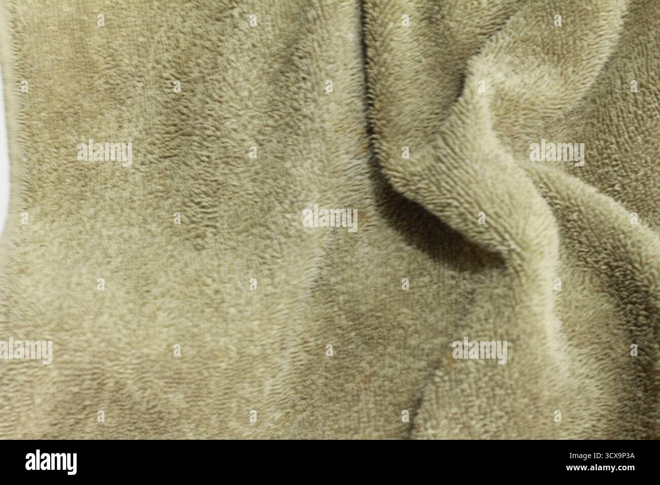 Brown fibrous fabric texture for background Stock Photo