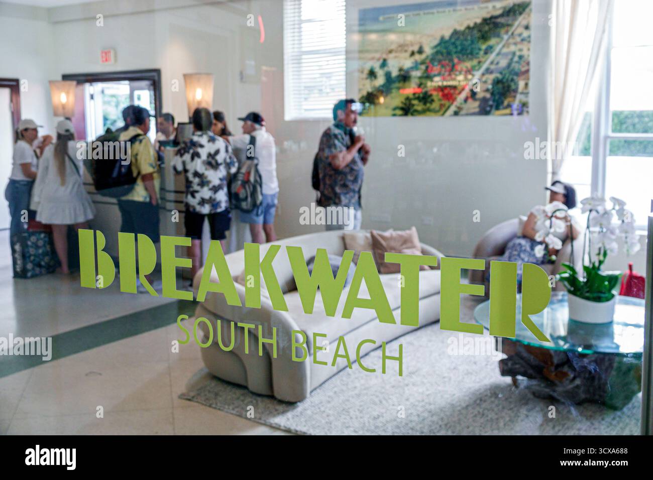 Breakwater hotel lobby interior hi-res stock photography and images - Alamy