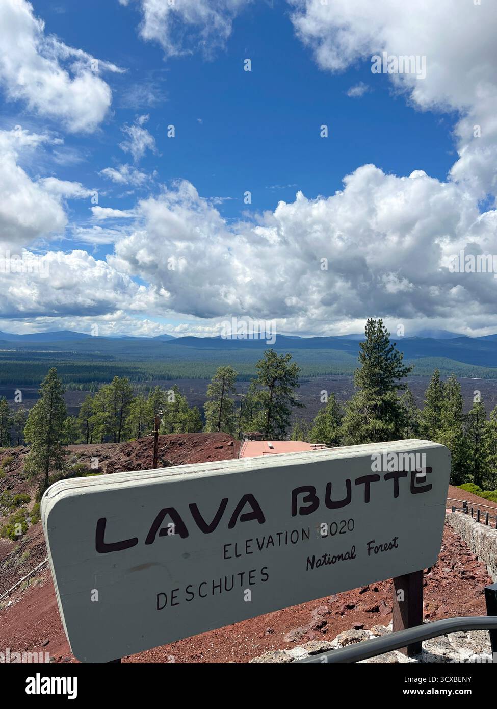 Oregon Lava Butte - Smartphone Captured Stock Image