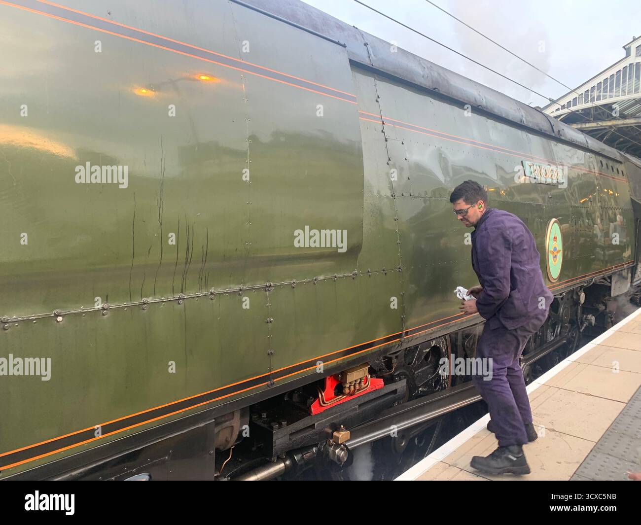 Carlisle British rail steam engine Diesel electric train trains UK Britain famous place Jail Goal First Class driver Tangmere fast smoke holiday people - Smartphone Captured Stock Image